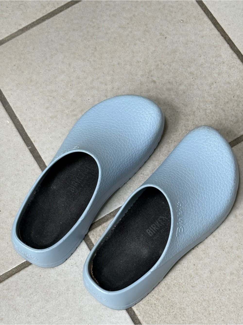 Birkis - Light Blue Slip-On Clogs